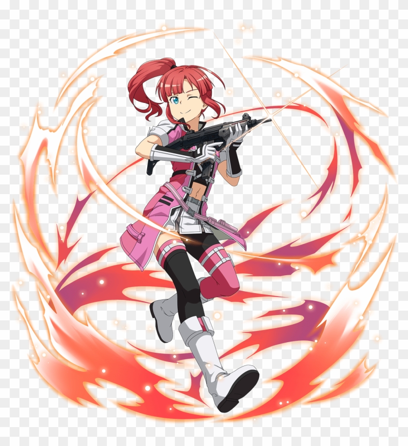 [seeking Strength] Kureha Sword Art Online, Online - Ggo Fatal Bullet Kureha Clipart