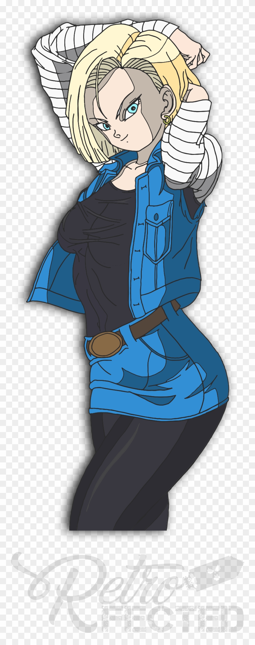 Image Of Android 18 Die Cut - Android 18 Transparent Clipart #2012879