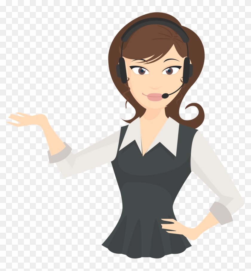 Receptionist Cartoon Png , Png Download - Cartoon Clipart