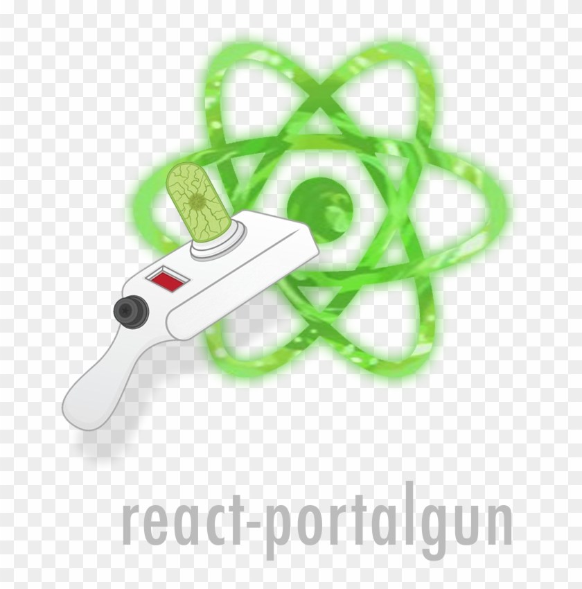 Portal Gun Png - Node Js React Clipart #2013218
