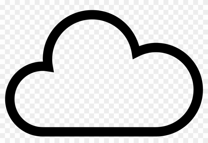 It Is A Very Simplified Looking Cloud - Heart Clipart