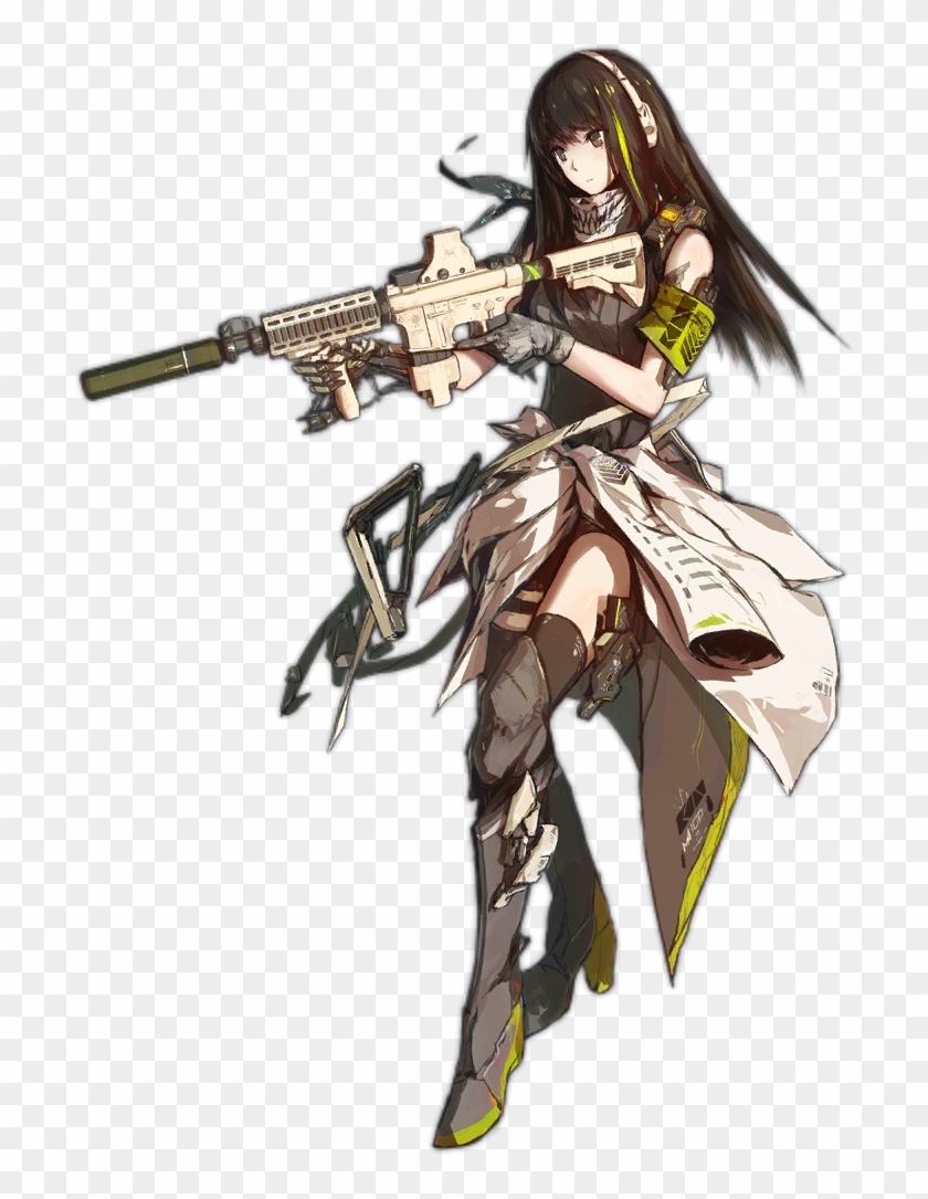 Girl Frontline M4a1 Shoot Clipart