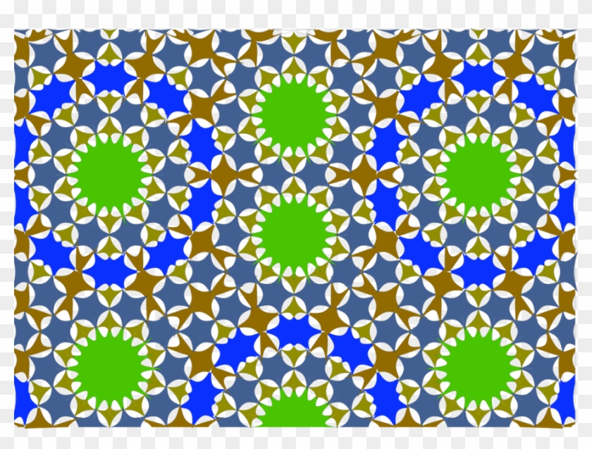 Islam Circle Sky Png - Islamic Geometric Green Clipart