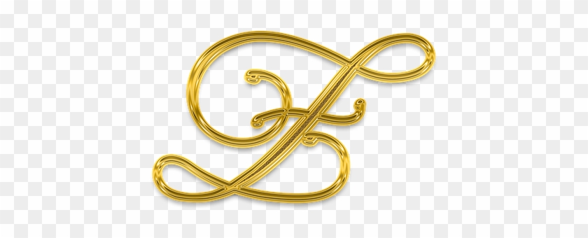 Letter, Litera, Monogram, Golden, Gold, Decorative - Brass Clipart