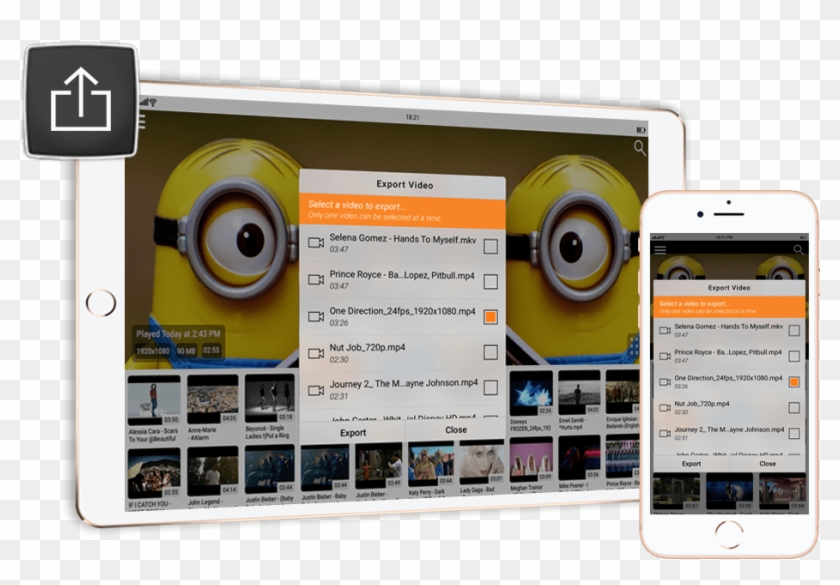 Import/export Videos From/to Other Apps - Smartphone Clipart #2016235