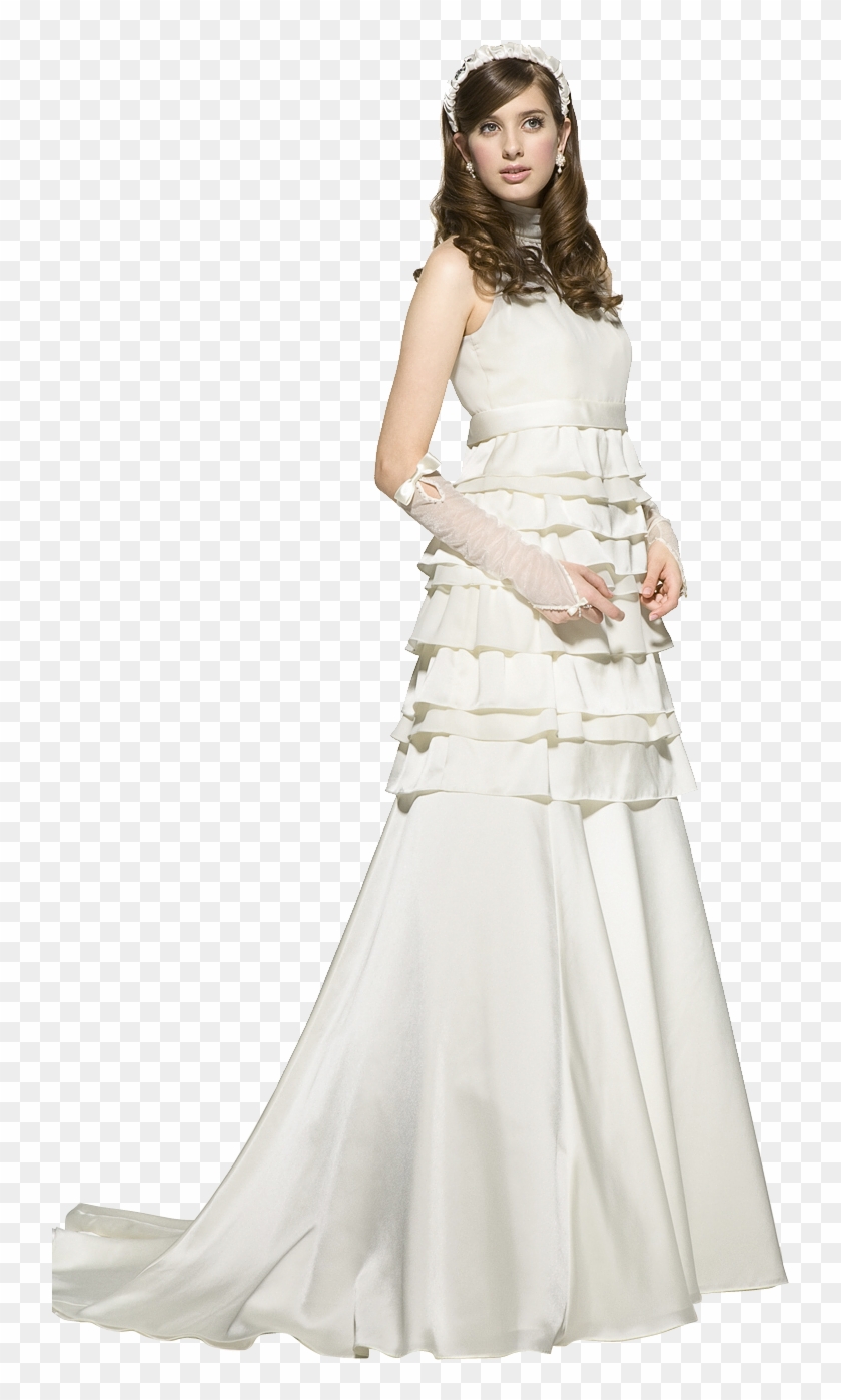 Beatiful Pregnant Bride - Gown Clipart #2016733