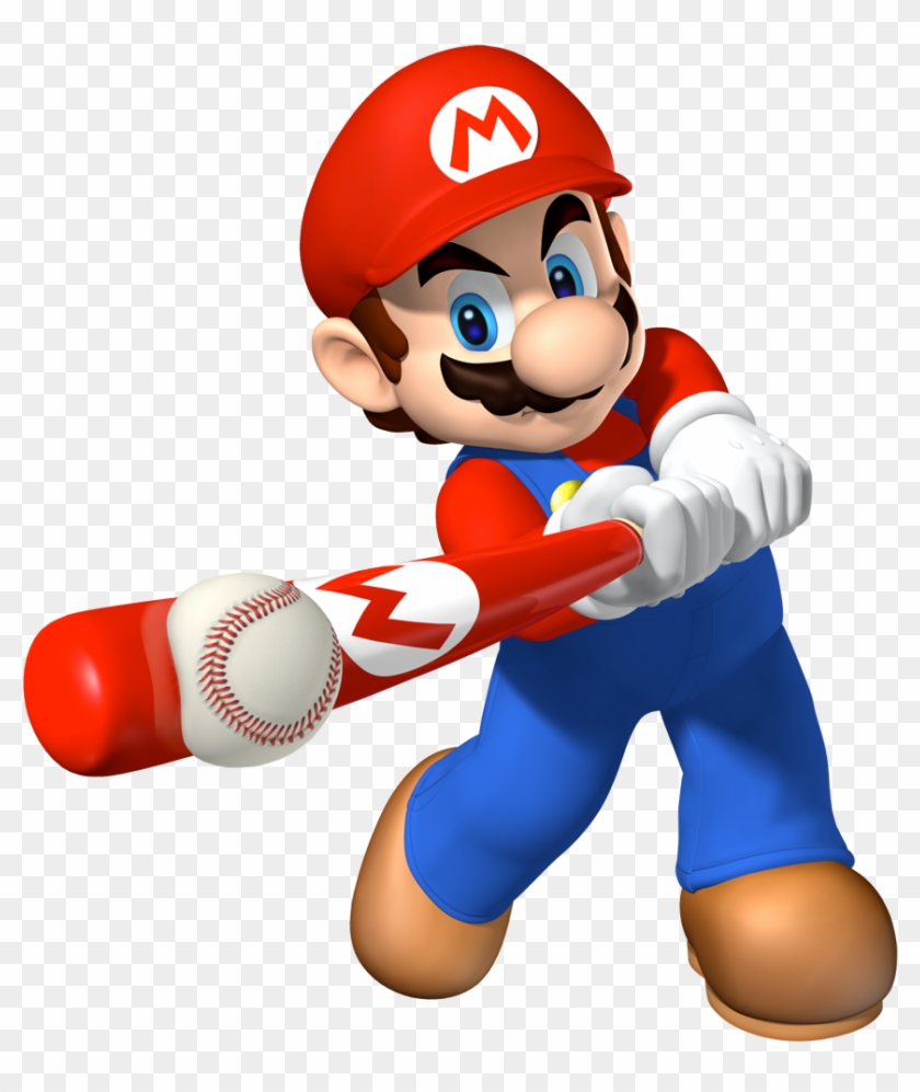 Mario Playing - Mario Super Sluggers Mario Clipart