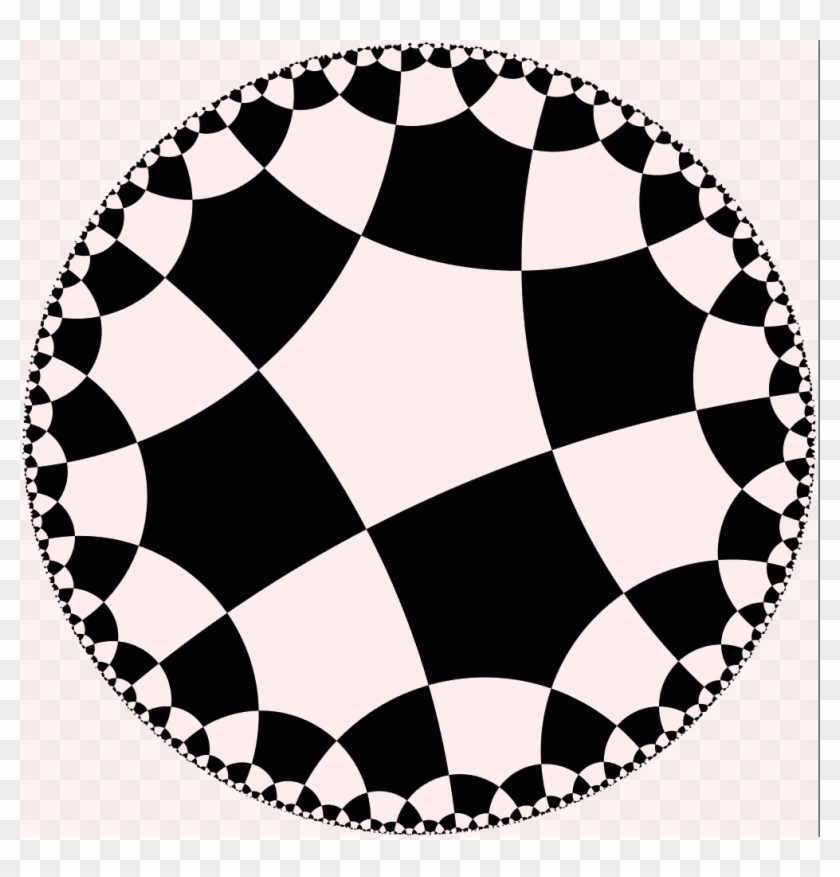 5 4 Hyperbolic Checkerboard - Circle Clipart #2016966