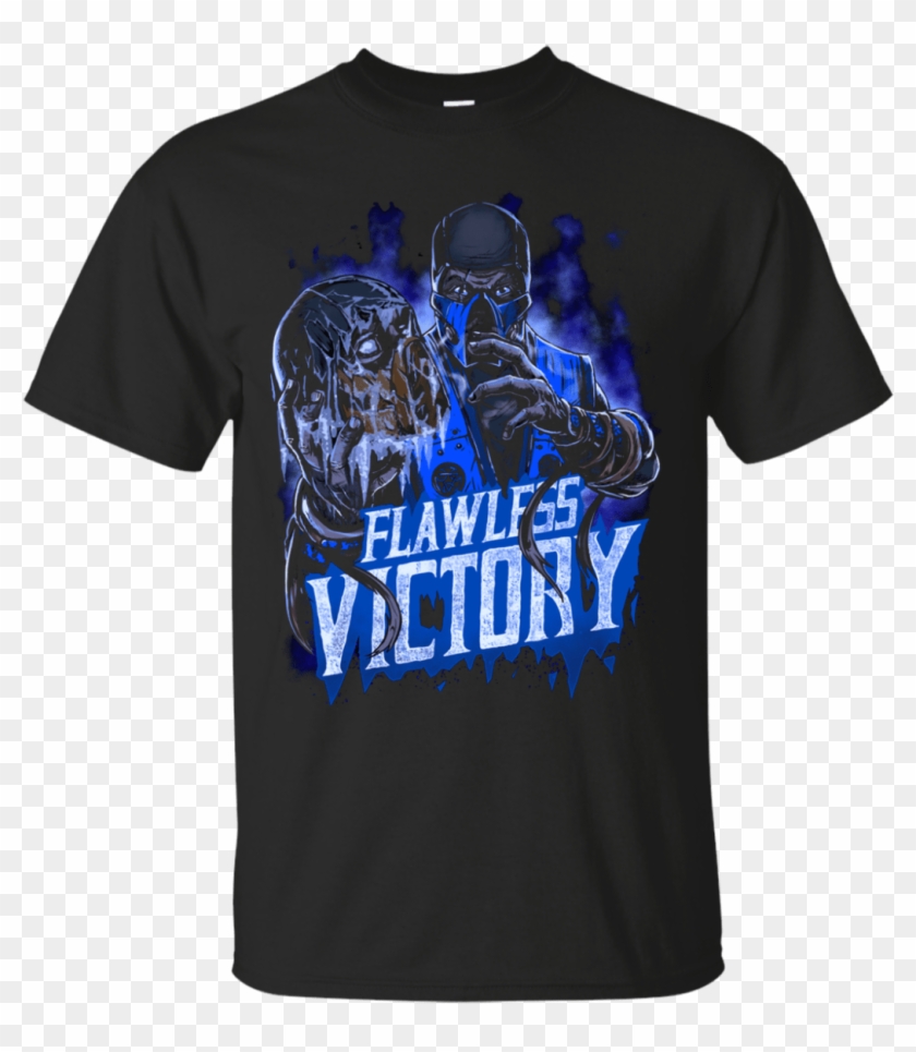 Sub Zero Mortal Kombat Flawless Victory Black Men's - Active Shirt Clipart #2017879