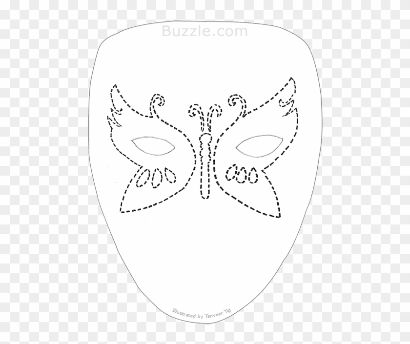 Face Painting Stencils Best Of Great Face Painting - Mask Clipart