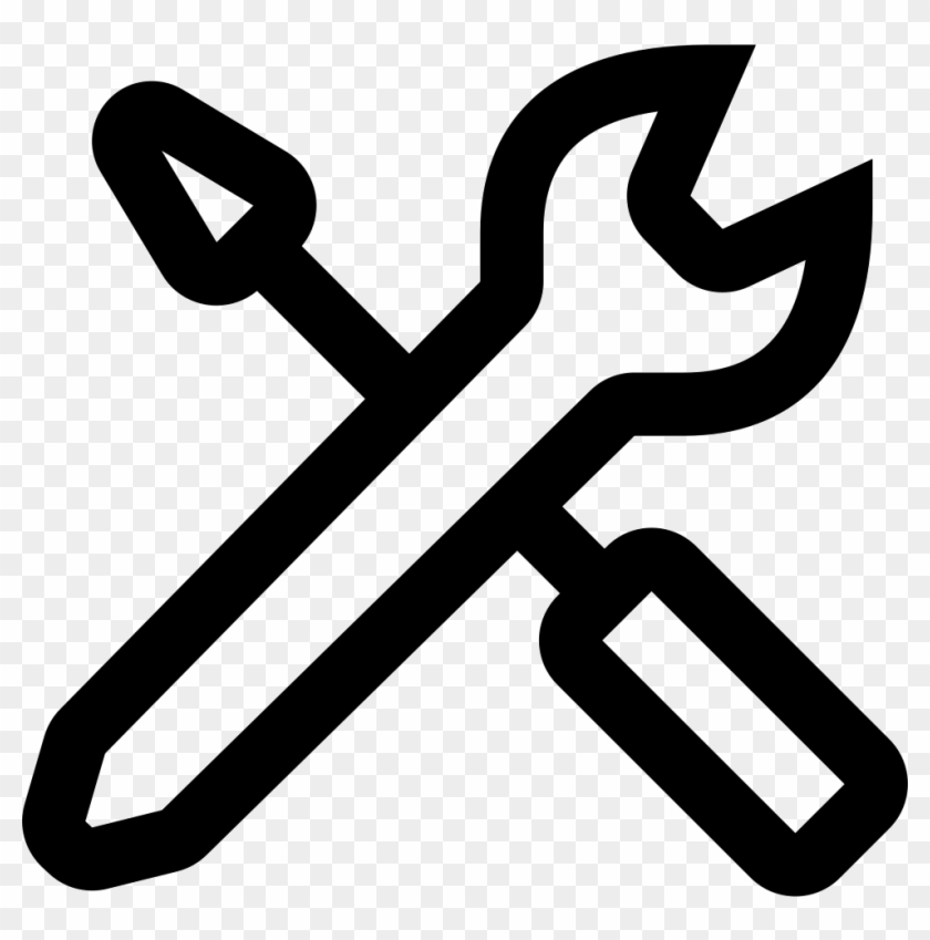 Png File - Hand Tools White Icon Png Clipart #2018548