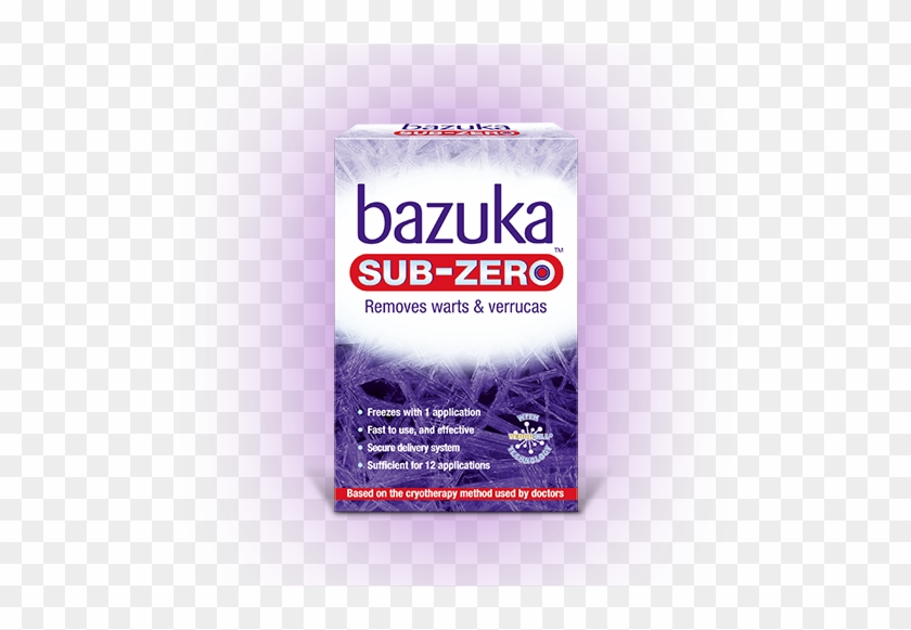 Bazuka Sub Zero Freeze Treatment - Packaging And Labeling Clipart #2018688