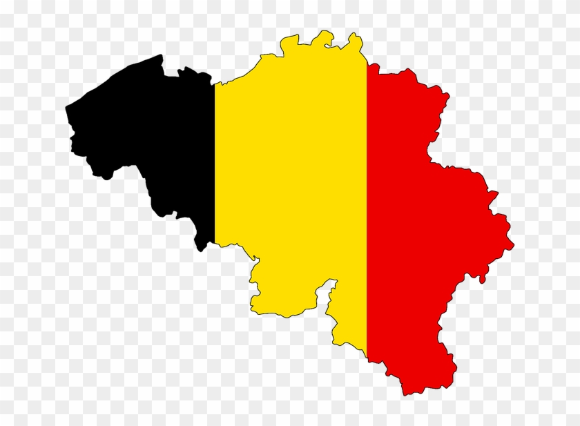 Belgium Map Flag Land Country Borders - Belgium Country Flag Clipart