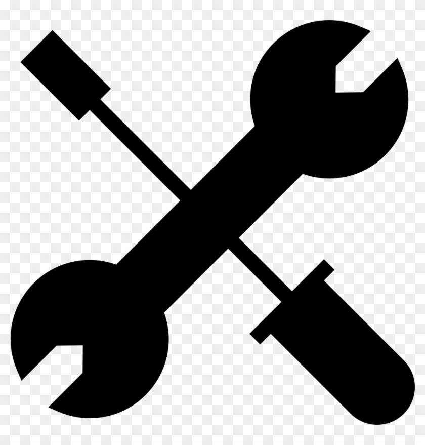 Tools Icon Png Free - Wrench And Screwdriver Clipart Transparent Png