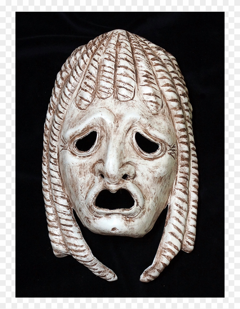 Greek Tragedy Mask - Ancient Greek Tragedy Mask Clipart