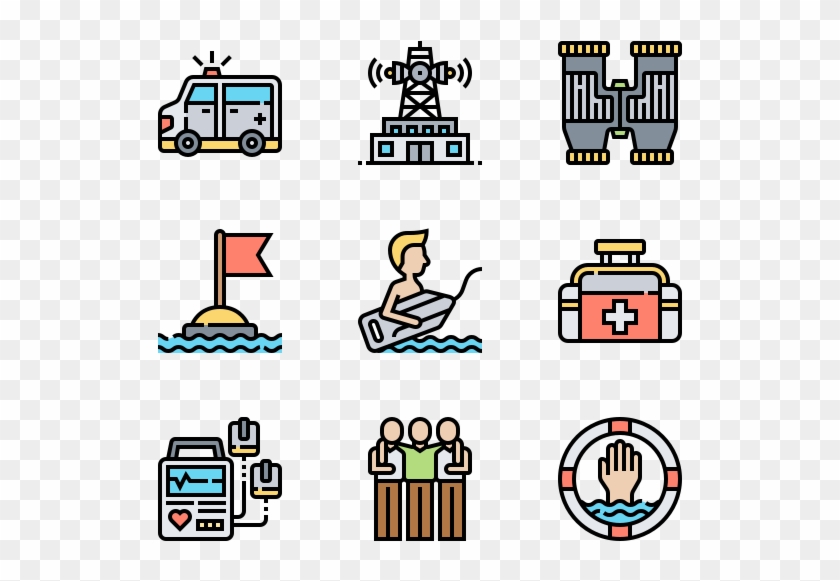 Lifeguard And Emergency Services Clipart #2019393