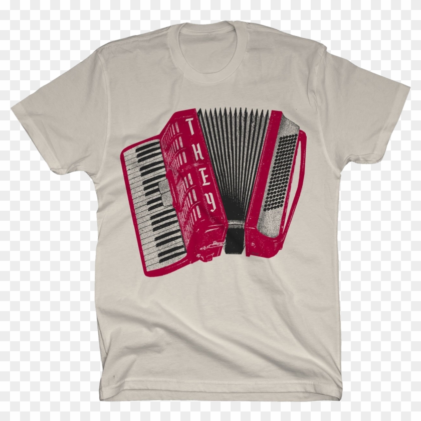 Air Accordion On Natural T-shirt Clipart