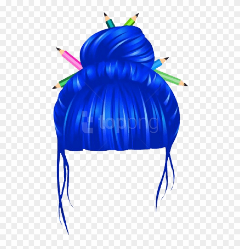 Free Png High School Teacher Hairstyle Blue Png - Transparent Hairstyle Clipart