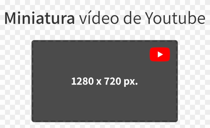 ¿qué Medidas Tiene Un Banner En Youtube - Tamaño Para Miniatura De Youtube Clipart