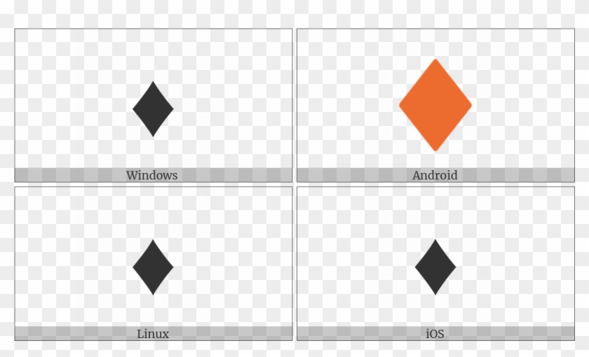 Black Diamond Suit On Various Operating Systems - Triangle Clipart