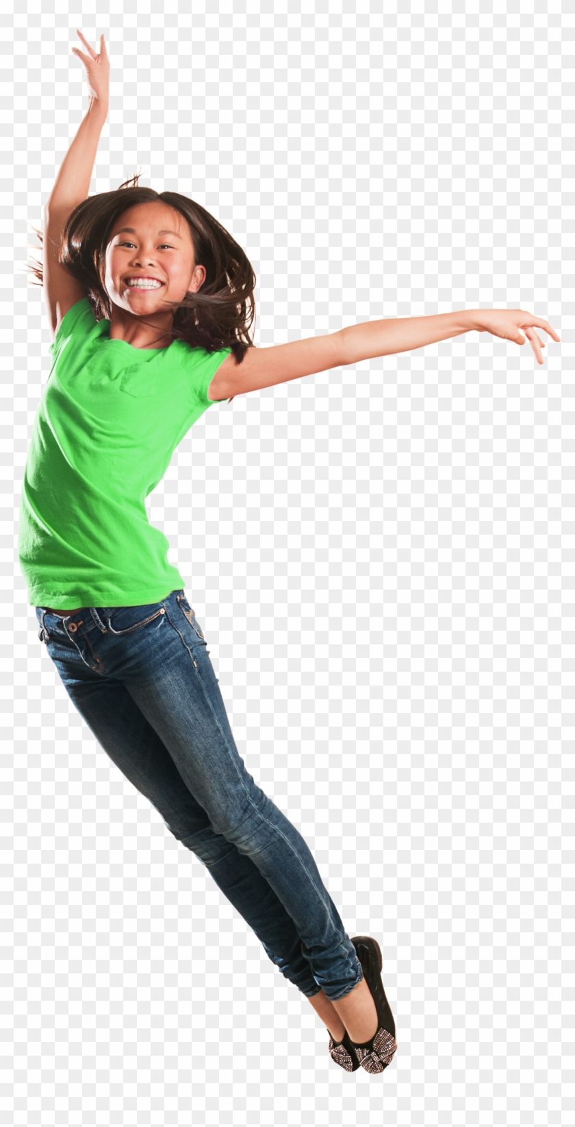 Png For Free - Happy Girl Jumping Png Clipart #2020323