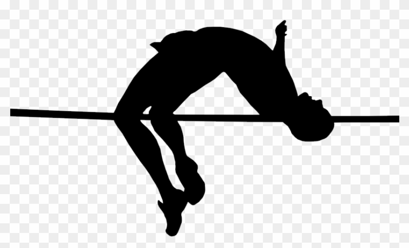 High Jump Png Black And White Pluspng - High Jump Clip Art Transparent Png #2020560