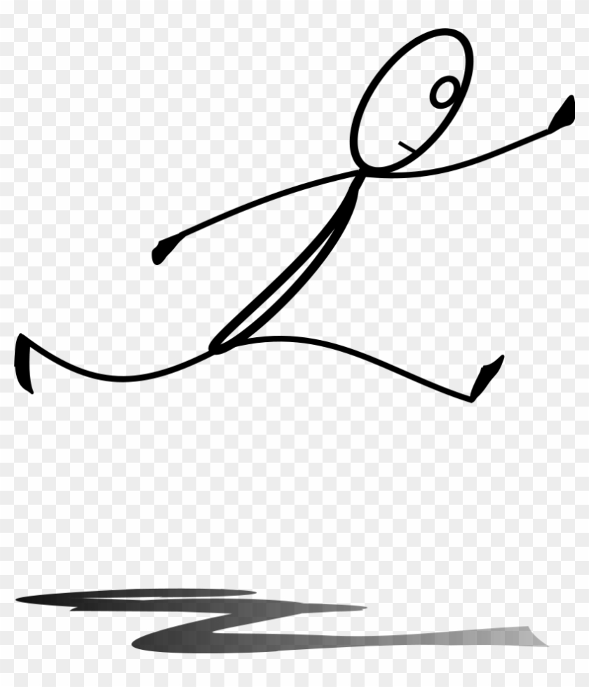 How To Set Use Al Jumping Icon Png - Stick Figure Jumping Over Clipart #2020587