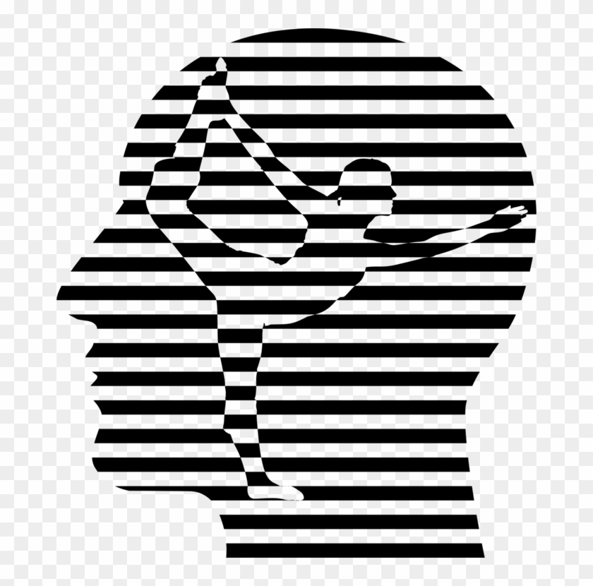 Music 2018 Monochrome Black Diamond Broadcasting - Black And White Negative Space Art Clipart #2020618