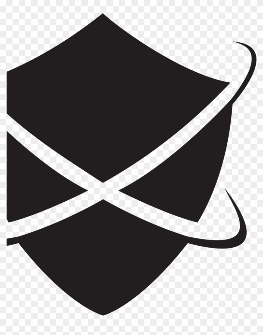Shield Bw Left - Ticket Guardian Clipart