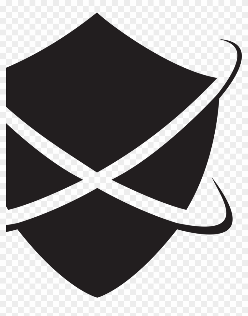 Shield Bw Left - Ticket Guardian Clipart #2021183