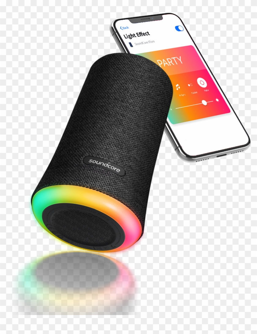 Illuminate Your Sound - Anker Soundcore Flare Portable Bluetooth 360 Speaker Clipart #2021828