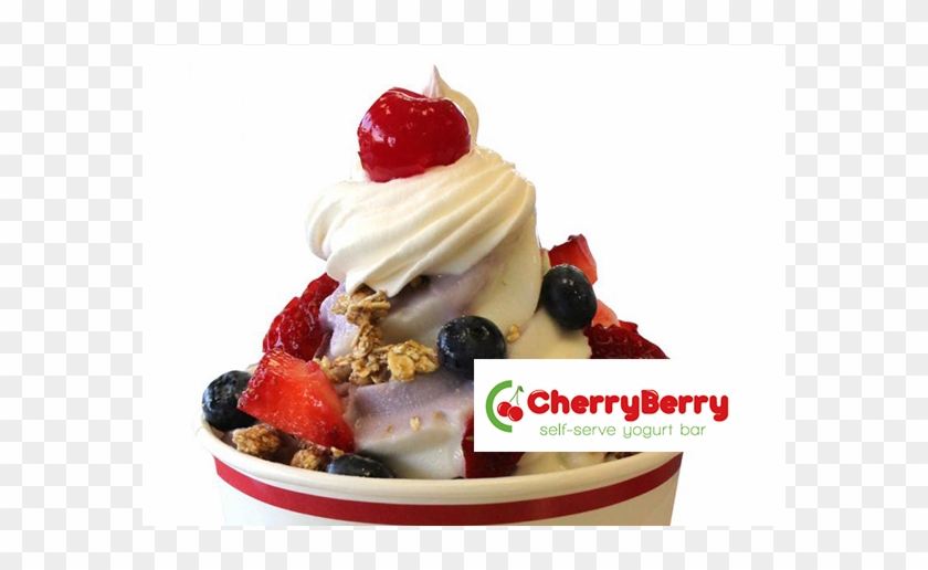 Get $20 To Cherry Berry Frozen Yogurt Bar For Just - Cherry Berry Clipart #2022354