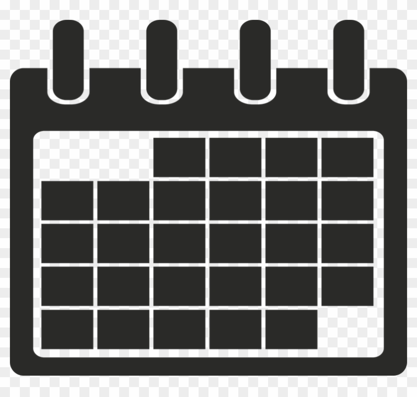 Account Access - Calendario Blanco Y Negro Png Clipart #2022520