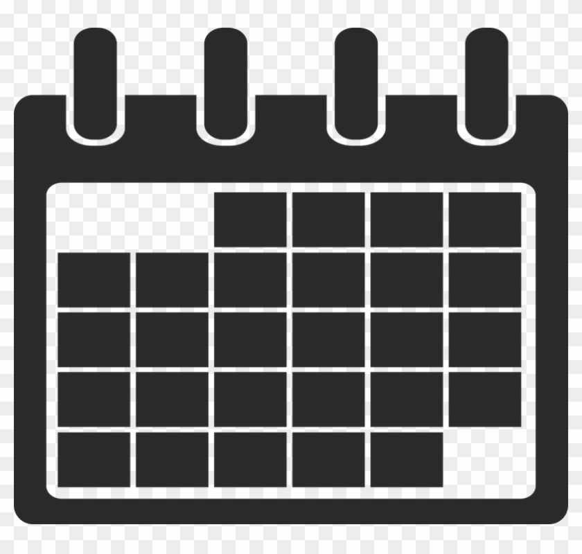 Account Access - Calendario Blanco Y Negro Png Clipart