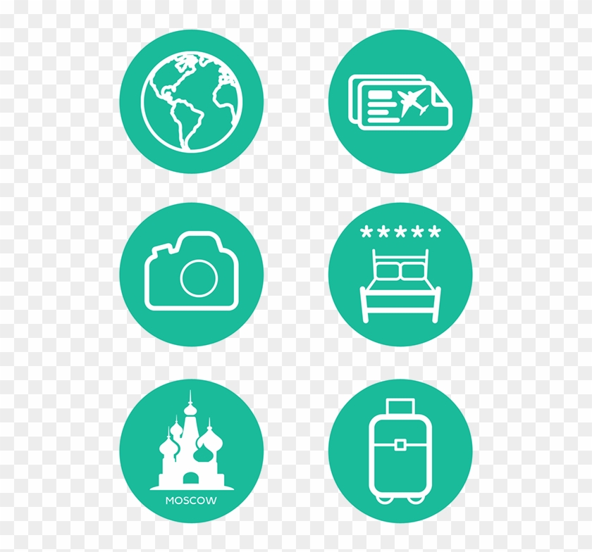 Flat Travel Icon - Emblem Clipart
