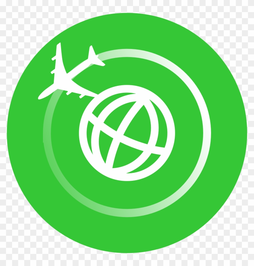 Air Travel Icon - Travel Icon Png Round Clipart #2022577