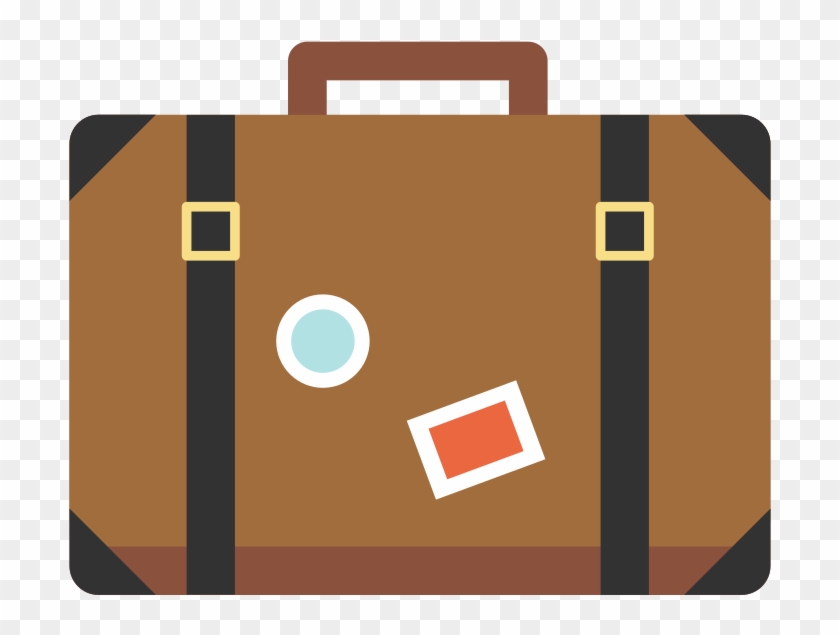 Travel Bag Flat Icon Vector - Travel Bag Gif Clipart #2022604
