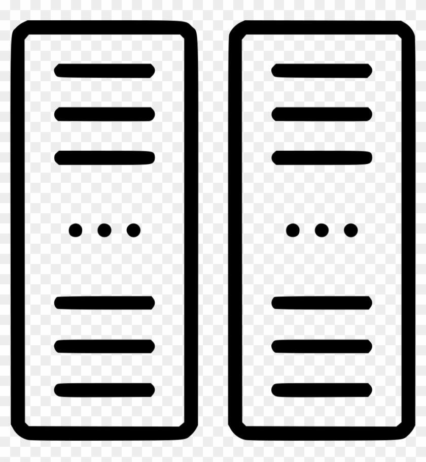 Pc Server Network Data Center Rack Svg Png Icon Free - Data Center Rack Icon Clipart