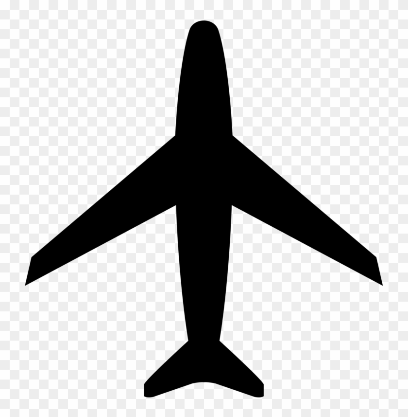 Travel Icon Maibc Comp - Silhouette Transparent Plane Png Clipart #2023096