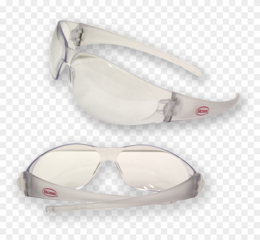 Boss® Lightweight Wrap Around Safety Glasses Clear - Reflection Clipart #2023522