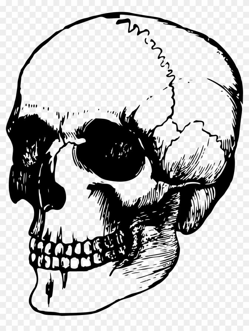 Ufo Drawing Skull - Head Bone Clipart