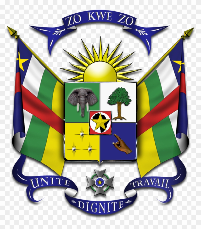 Central Africa Coat Of Arms Clipart