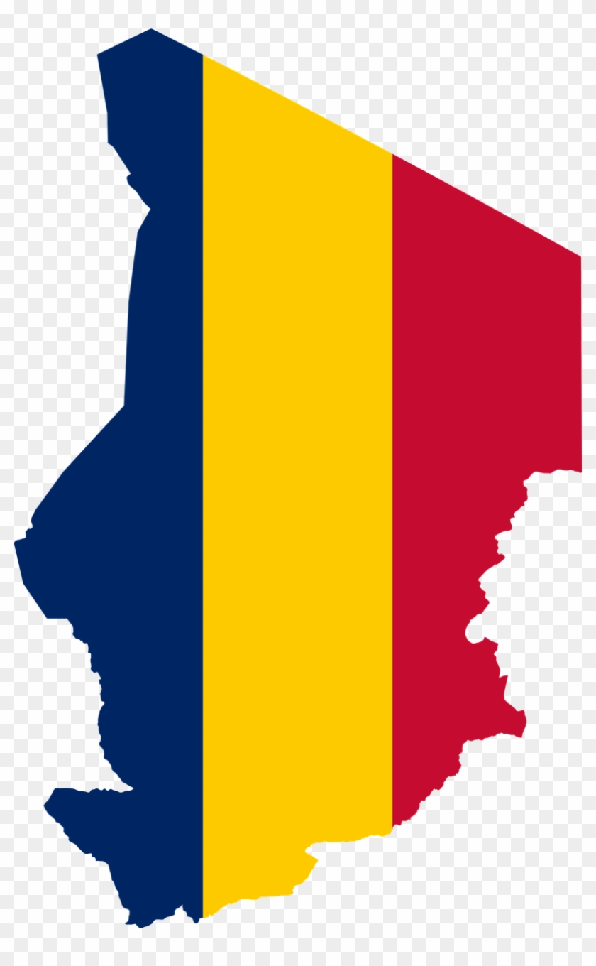Flag Map Of Chad Clipart