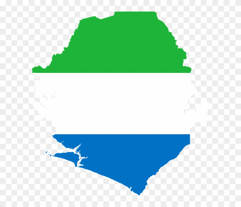 Map And Flag Of Sierra Leone Clipart #2024896