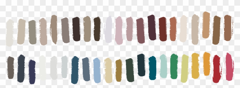 42 Vertical Paint Swipes Representing The New Sherwin-williams - Sherwin Williams Colormix Forecast 2019 Clipart