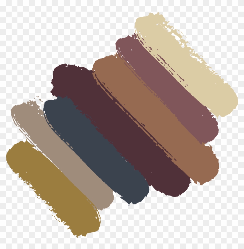 Seven Paint Swipes, Representing The Colors Of The Clipart #2025449