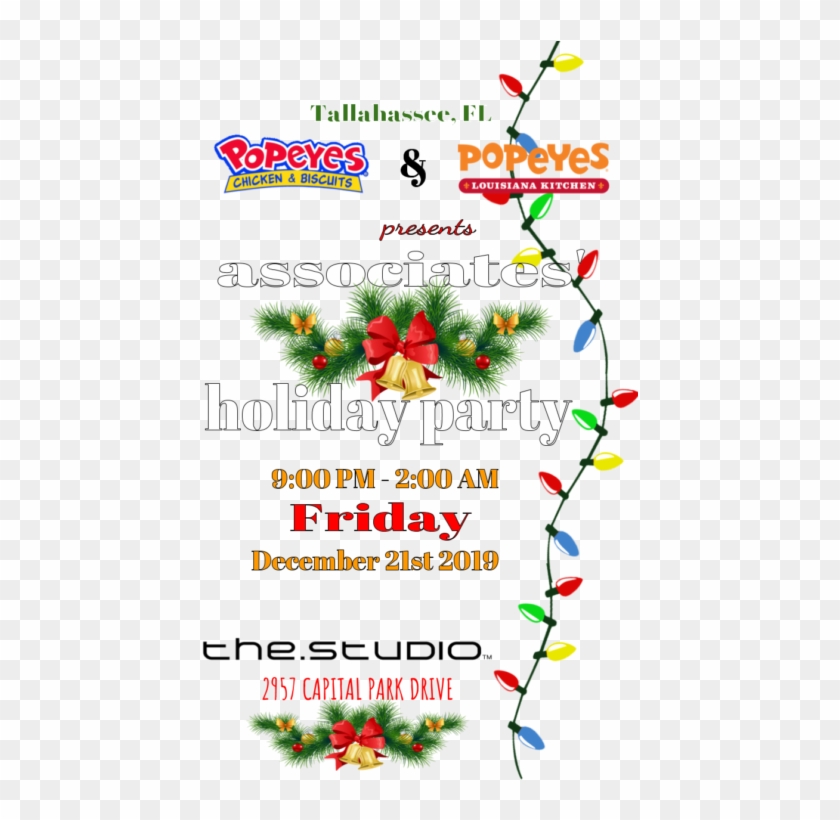 Popeye's Holiday Party - Popeyes Chicken Clipart