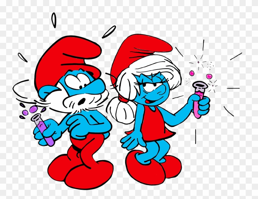 Papa Smurf And Mama Smurf Clipart #2027014