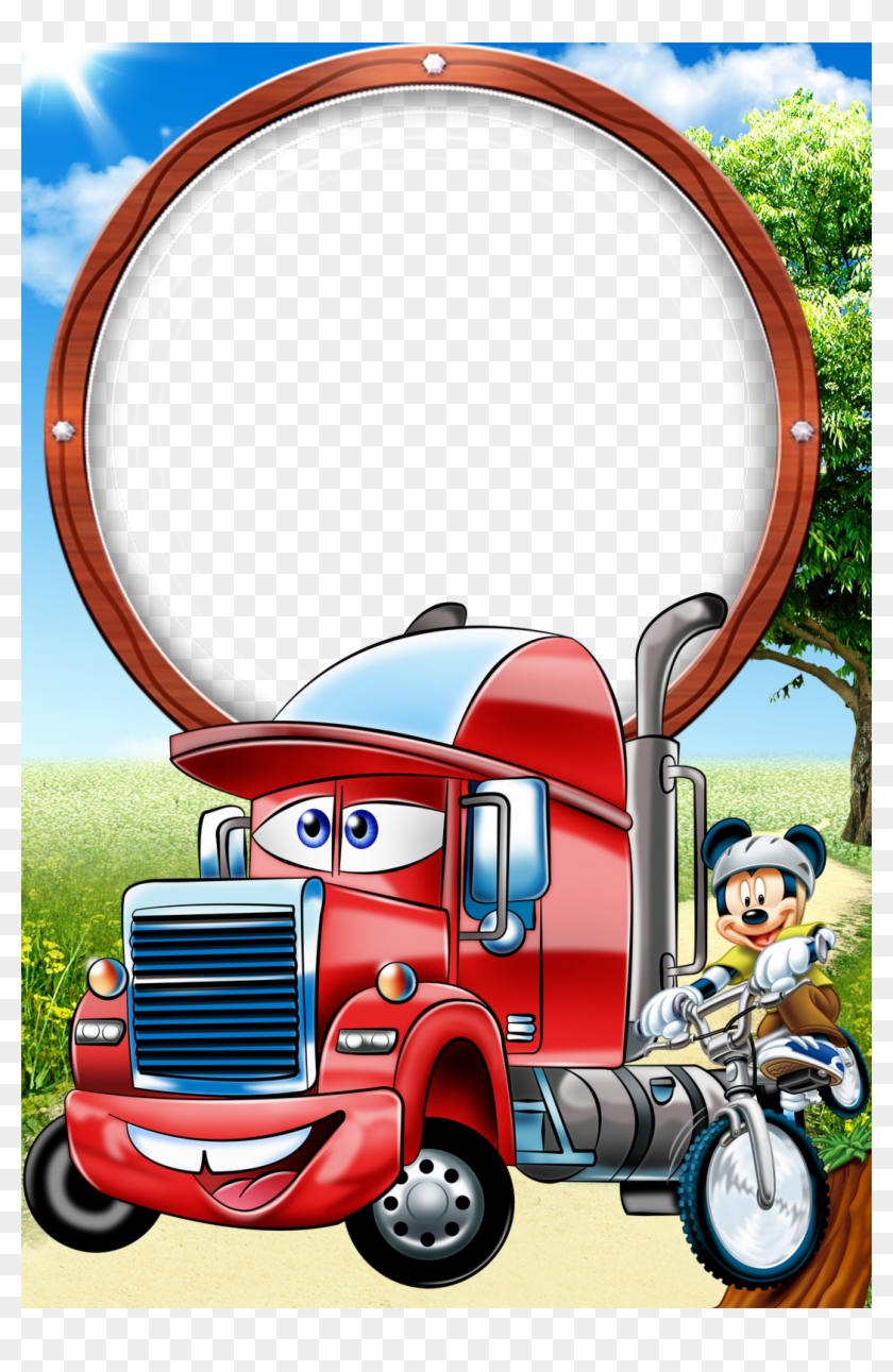 Frames Png Disney - Truck Driver Cartoon Clipart #2027381
