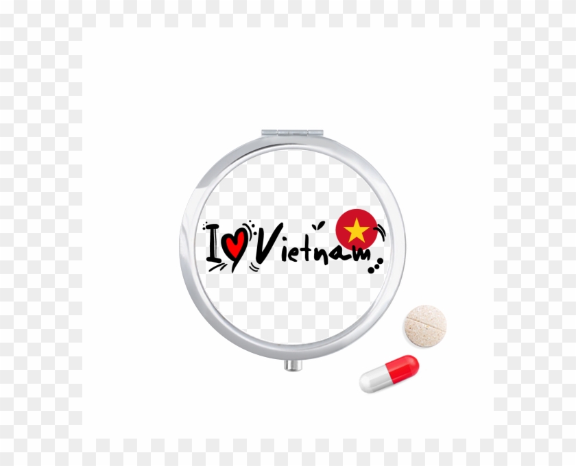 I Love Vietnam Word Flag Love Heart Illustration Travel - Medicine Clipart